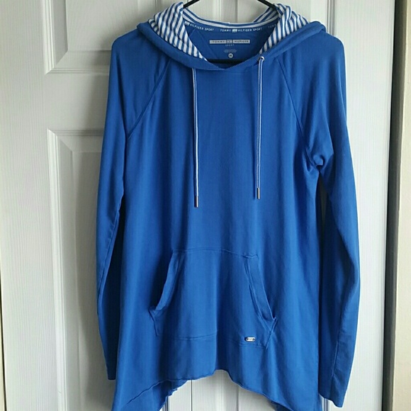 Tommy Hilfiger Sport women's nautical athletic hoodie, Size Medium - Picture 1 of 4
